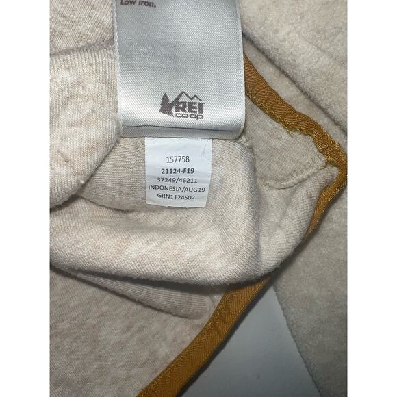 REI Cooperative Oatmeal Embroidered Sweatshirt Pullover - size Large - Picture 6 of 7